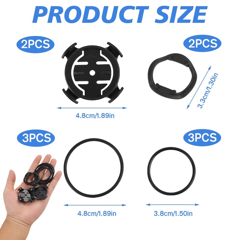 Quarter Turn Edge GPS Cycling Computer mount, Compatible with Mounts