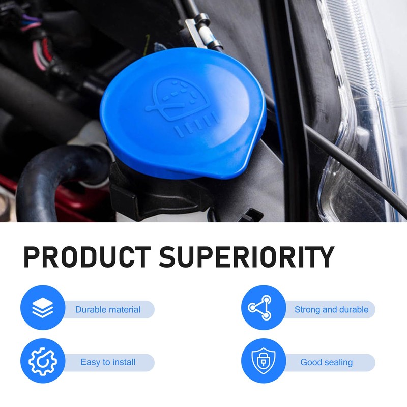 Ferianl Windshield Washer Fluid Reservoir Cap, Windshield Washer Fluid Cap