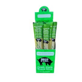 Craft Pork Meat Stick, High Protein Snack Sticks, Thai Green Curry Flavor, 20 X 1 oz. Sticks, 50 Calories, 7g Protein, Soy-Free, Gluten-Free, Waygu of Pork - Big Fork
