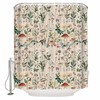Anzona Spring Mushroom Botanical Waterproof Shower Curtains Set - Extra