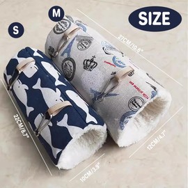 Pet Tunnel Hammock Linen Plush Cotton Cage Hanging Guinea Pig Hamster Warm Sleep