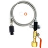Soda Maker Adapter Hose Kit with Flow Control Ball Valve