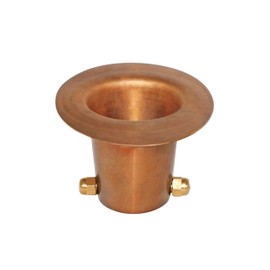 Monarch Rain Chains 25034 Pure Copper Gutter Adaptor with Brass Bolt for Rain Chain Installation, Large Adapter
