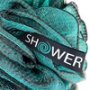 Loofah-Charcoal Bath-Sponge-Blue-Green XL-75g by Shower Bouquet - Extra Large 4