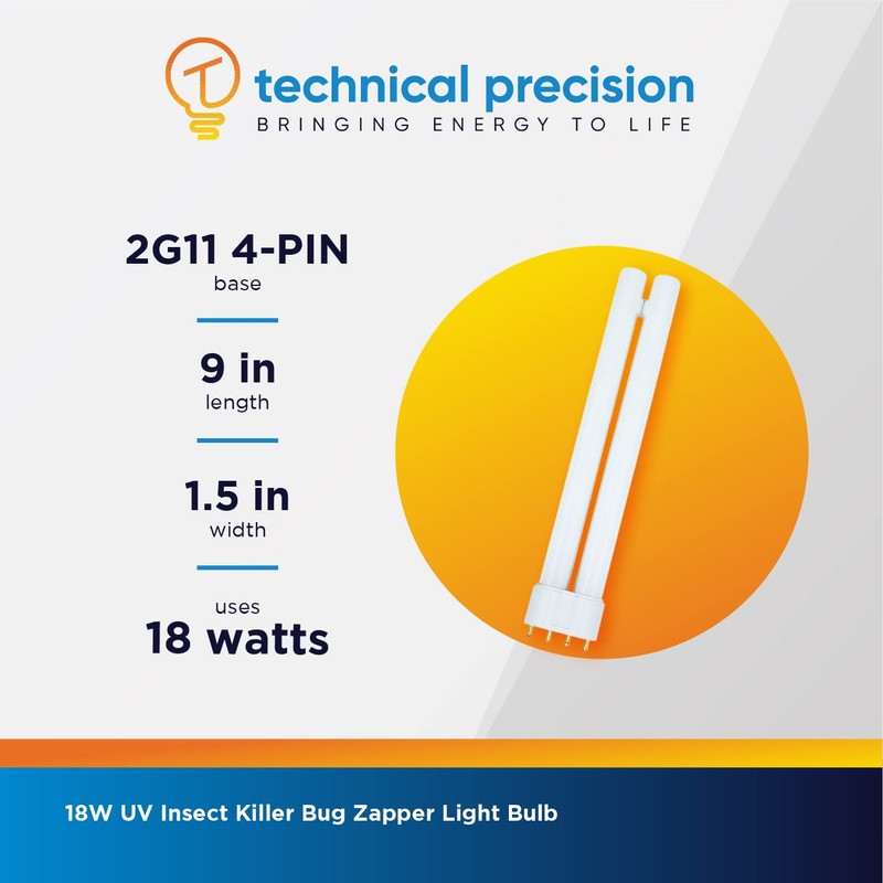 Technical Precision Insect Light Trap Indoor 18W UV Light Bulb