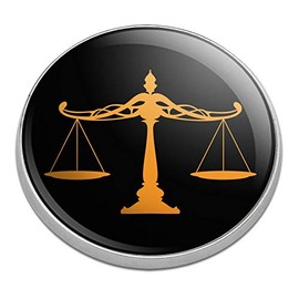 GRAPHICS & MORE Scales of Justice Legal Lawyer Golfing Premium Metal Golf Ball Marker