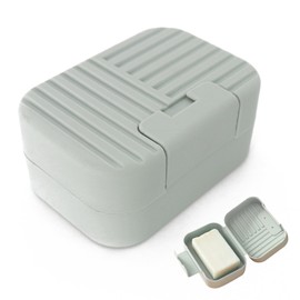 EsiFare Soap Case, Soap Holder, Soap Case, Portable, Soap Box Travel, Portable, Convenient, Lightweight, Durable, Leak Proof, Sealed Type, Soap Storage Bottle with Lid, Gym, Bath, Spa, Home, Travel, Business Trip, Overnight Trip, Hiking, Camping, Hotel, Vacation, etc. Approx. 4.3 x 2.0 inches (11 x 5 x 7.5 cm), Approx. 2.0 oz (55 g)