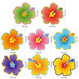 HOWAF Hawaii Hanging Decoration, Pack of 30 Hawaii Decoration, Hibiscus Hanging Decoration, Ceiling Hanger, Spiral Garland for Hawaii, Tropical Summer, Birthday Decoration, Luau Tiki Beach Party