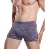 youlehe Men's Underwear Soft Rayon Boxer Briefs Stretch Trunks Pack