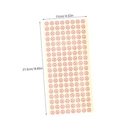 Operitacx Stickers Pack of 1000 Removable Baby Not Allowed Labels for Toys Home