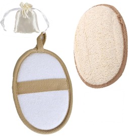Natural Loofah Sponge for Exfoliating Body Scrub – Suitable for Men & Women