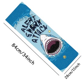 Floatdream Skateboard Grip Tape, Skateboard Sandpaper, Premium Non-Slip Coating, High Slip Resistance for Longboards, Stunt Skateboards (Shark Style)