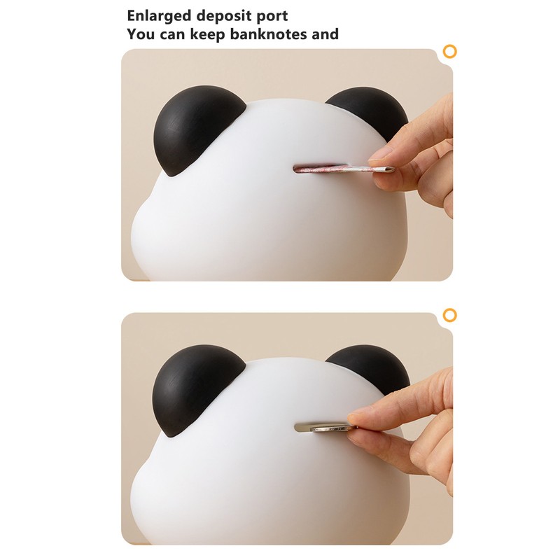 Animal Money Bank Large Capacity Shatterproof Cute Cartoon Panda Soft