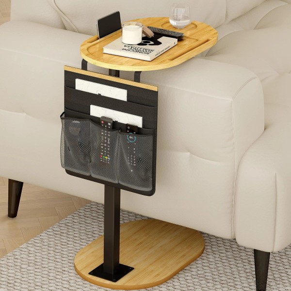 Yumkfoi Adjustable End Table Tv Bed Tables Trays C Sofa