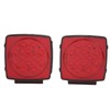 Pair LED Square Lights 12V Trailer Tail Brake Lamp High