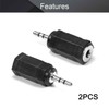 Fielect 2.5mm Male to 3.5mm Female Stereo Audio Jack Adapter
