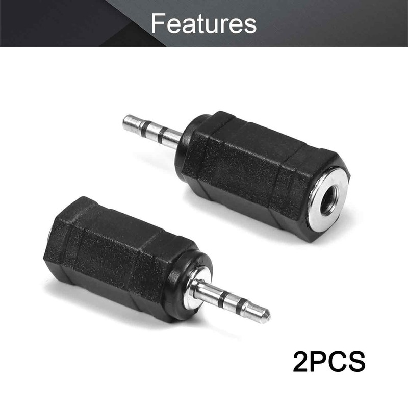 Fielect 2.5mm Male to 3.5mm Female Stereo Audio Jack Adapter