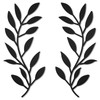 Zhengmy 2 Pieces Metal Tree Leaf Wall Decor Vine Olive