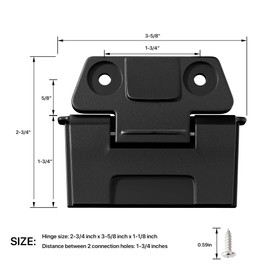 Replacement Hinges Compatible with Igloo BMX 25, 52, 72 Qt Coolers – Cooler Hinges with Screws, Fits BMX Cooler Latch Parts-2 Pack