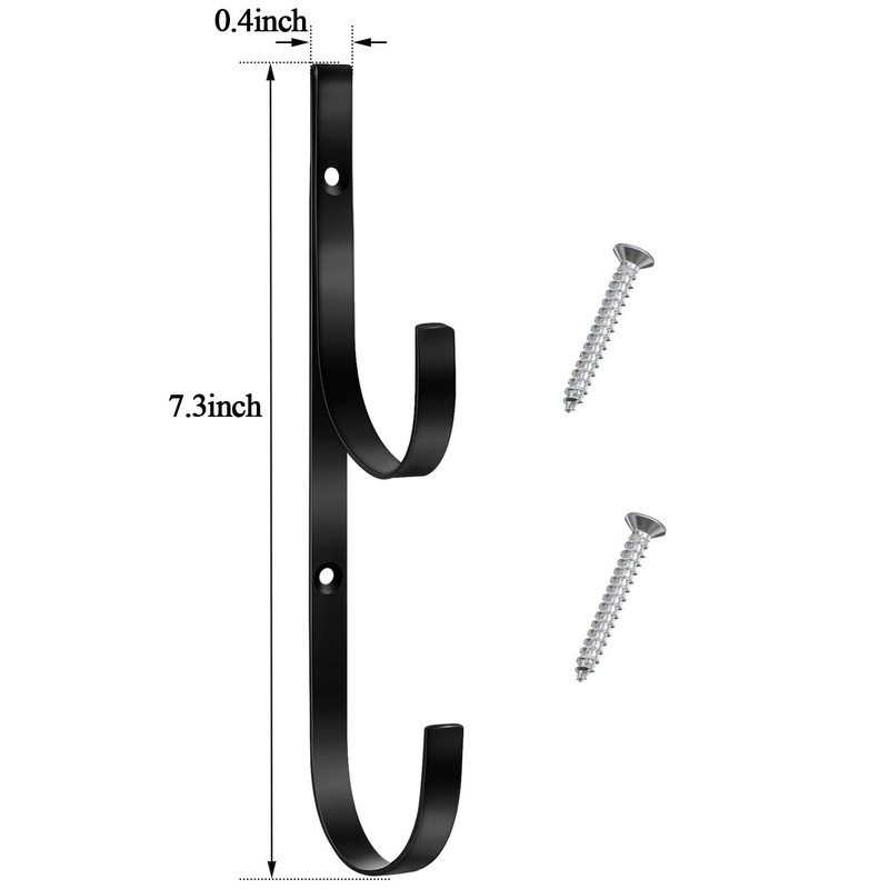 6 Pieces Pool Pole Hook Hanger Swimming Brackets Pool Hook,