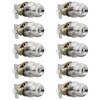 Knobonly 10 Pack Privacy Door Knobs Satin Nickel, Keyless Door