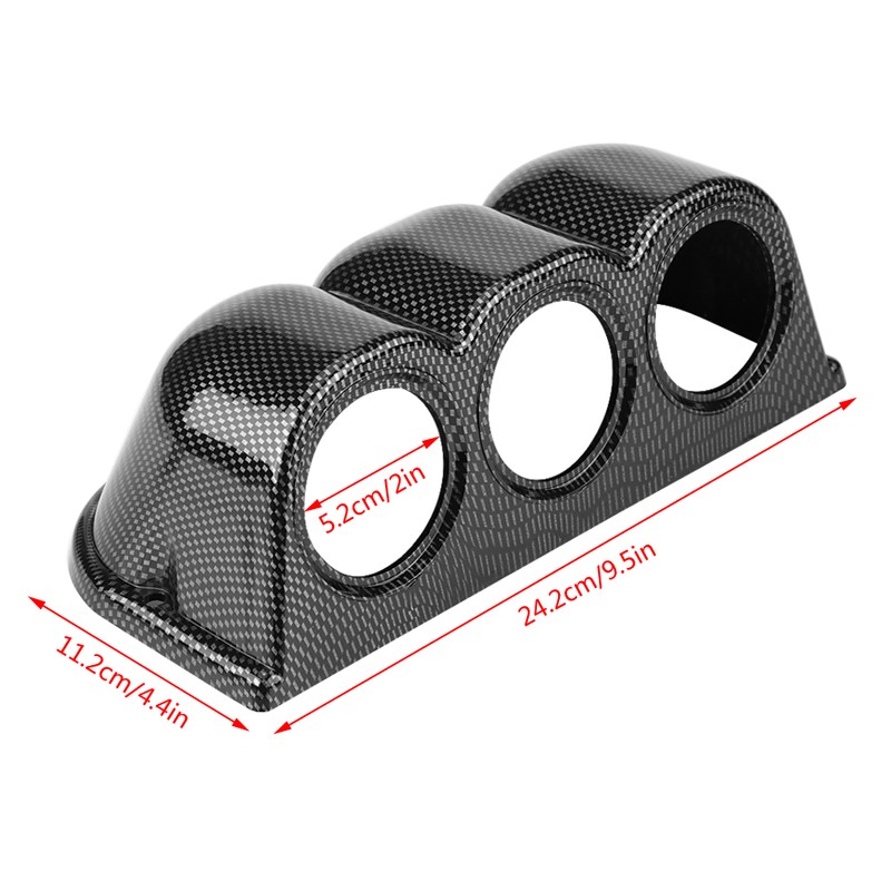 Car Universal 52mm Triple 3 Hole Mount Holder Dash Gauge