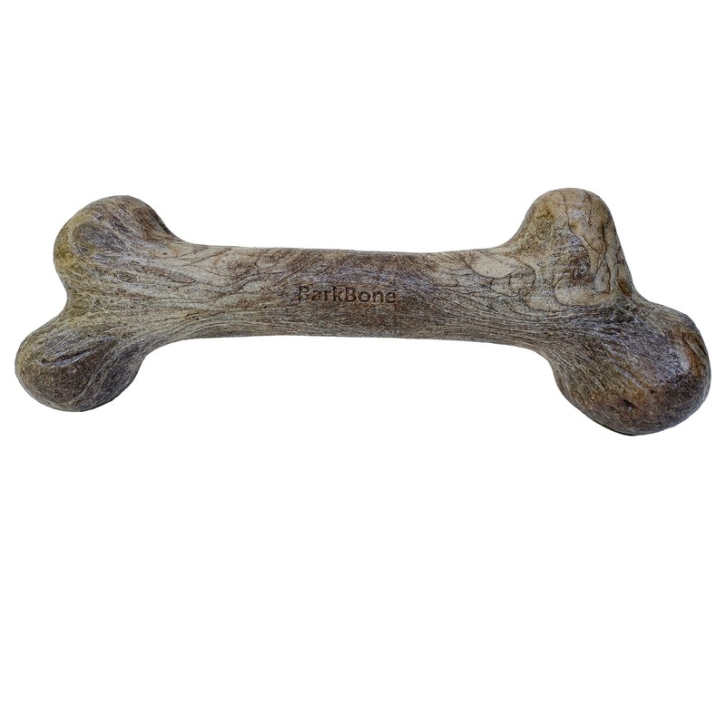 Pet Qwerks Dinosaur BarkBone - Nylon Dog Bone for Aggressive