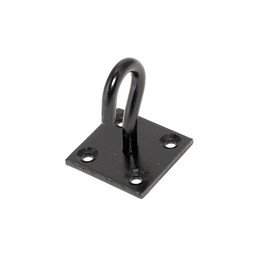 Merriway BH07694 Hook on Plate, Black