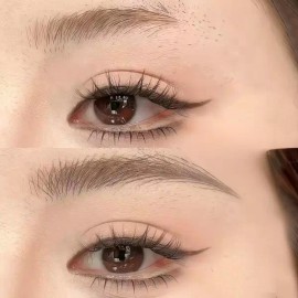 Brandless 여성용 방수 눈썹 연장용 뿔눈썹 펜 초보자용 Waterproof Eyebrow Extension Horn Eyebrow Pen for Beginners (Women's) [01 Gray]