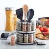 Kamenstein 20 Jar Revolving Spice Rack with Integrated Tool Caddy,