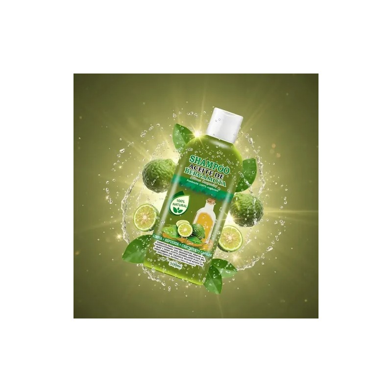 Shampoo Aceite De Bergamota Barba Y Cabello 500ml