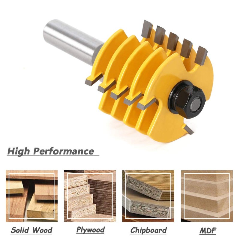 Mesee Finger Joint Router Bit, 1/2 Inch Shank Professional 5
