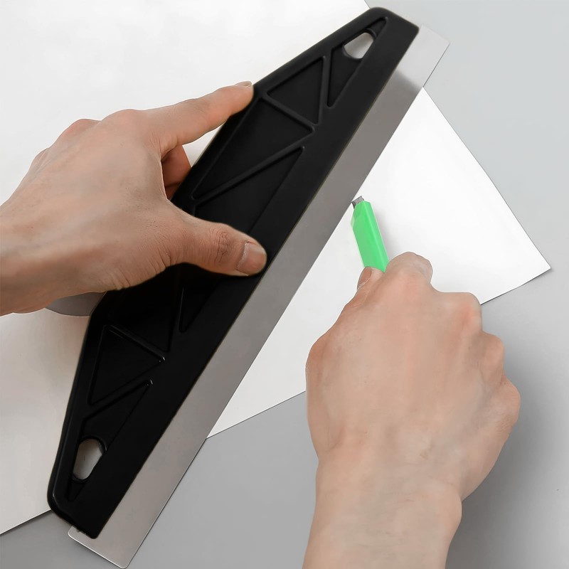 NICECONE 12" Stainless Steel Paint Trim Guard & Wallpaper Scraper