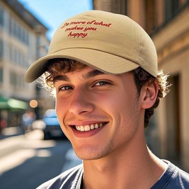 Clakllie Baseball Cap for Men Women Adjustable Dad Hat Moisture Wicking Cotton Hat Low Profile Golf Trucker Cap for Casual,BSAC2520-Khaki