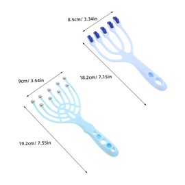 OATIPHO 2pcs Manual Head Massager Scalp Oil Massage Tool Hair Massager Scalp Massaging Brush