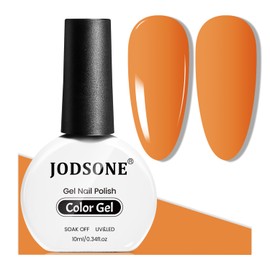 JODSONE 10ml Orange Gel Nail Polish Bright Orange Gel Polish Nail Manicure Salon DIY at Home High Gloss Soak Off U V
