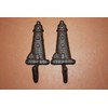 Southern Metal Rustic Coastal Lighthouse Towel Hooks Cast Iron, 6",