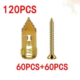 40/80/120PCS Self-Drilling Drywall Anchors and Screws Kit, 12x30mm, No Pre-Drilling Needed, Supports Up to 66 lbs, Ideal for Home and Office Organization:_120 PCS