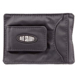 Big Skinny Men's Magnetic Money Clip Slim Wallet, Holds Up to 12 Cards, Black