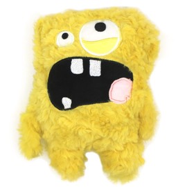 HUGEME Squeaky Dog Toy, Plush Stuffed Dog Toy Keep Them Busy Tug of War Dog Chew Toy for Small Medium Large Dogs (Yellow)