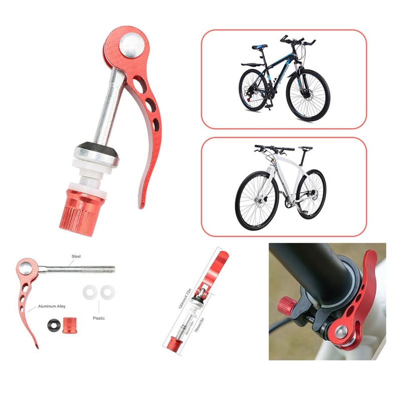 Rowiz Red Aluminum Alloy Bike Seat Clamp, M6 × 65mm