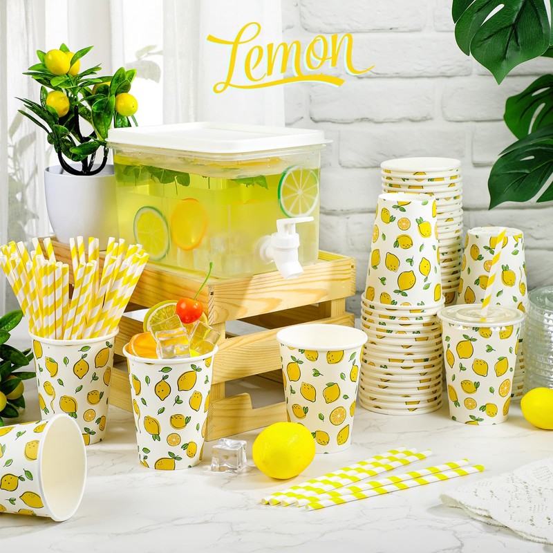 151 Pcs Lemonade Stand Supplies Lemonade Stand Kit Plastic Drink