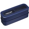 Iwasaki Industries B-1484 NN Lunch Box, 3-Way Slim, Easy Care,