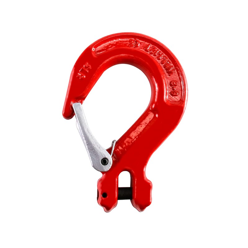 QWORK 5/16" Clevis Slip Hook with Latch, 2 Pack, 2470
