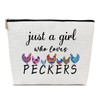Ythuil Peckers Makeup Bag, Cosmetic Bag for Purse, Animal Lovers