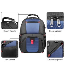 Large Laptop Backpack, Yamdeg Extra 45L Flight Approved Backpacks for Women Men, Big Capacity Travel Daypack TSA Airline Approved Carry On Computer Bag With USB Charging Port, Gifts For Him, Dark Blue