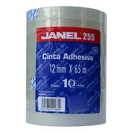 Cinta Adhesiva Janel 12 X 65 Diurex Pack Con 10 Rollos