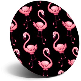 Destination Vinyl ltd Magnet for Refrigerator, Fridge - Cute Pink Flamingo Bird for Office, Cabinet and Whiteboard, Magnetic Stickers, 2075