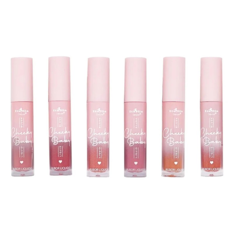 Rubor Liquido Cheeky Baby Italia Deluxe Mejillas Y Labios Tono