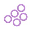 5pcs Baby Soft Silicone Teething Ring Toy Infant Safe Elastic